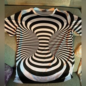 Print Bar graphic psychedelic tee M